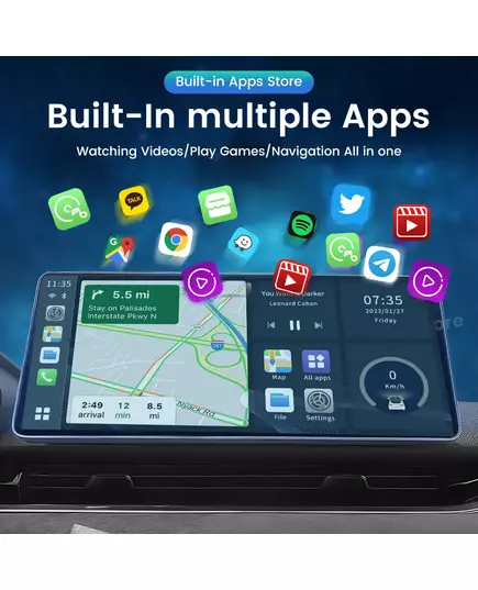 Carlinkit Android 13 Tv Box LED 8 128GB CarPlay Wireless Android Auto Wireless Adapter Support Youtube