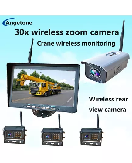 Crane Camera Wireless Zoom Car Reversing Rear Amplification High Definition Digital Display Full Color Nght Vision