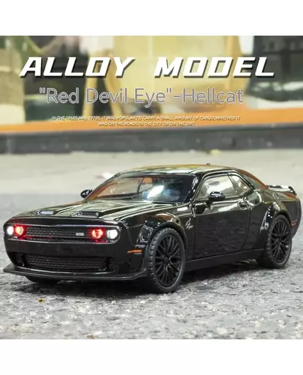 Dodge Challenger Hellcat Toy Car for 1 32 Scale Die Cast Metel Cars Toy Pull Back