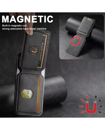 Luxury Leather Cellphone Magsafe Magnetic Card Holder For IPhone 14 11 12 13 15 Pro Max