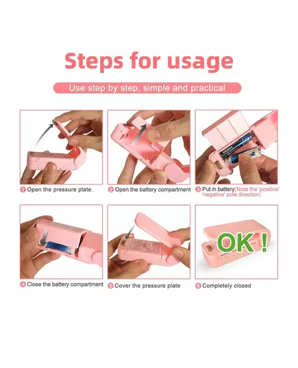 Mini Heat Bag Sealing Machine Package Sealer Bags Thermal Plastic Food Bag Closure Portable Sealer Packing