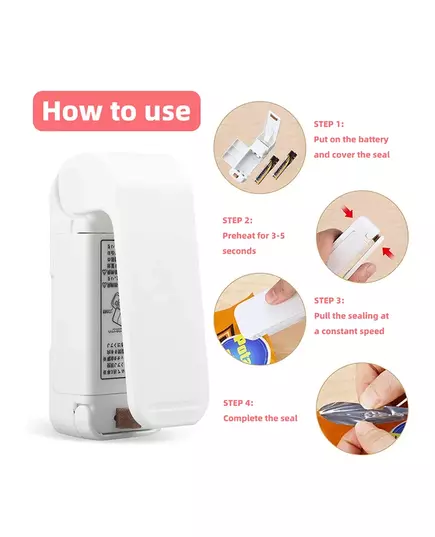Mini Heat Bag Sealing Machine Package Sealer Bags Thermal Plastic Food Bag Closure Portable Sealer Packing