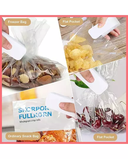 Mini Heat Bag Sealing Machine Package Sealer Bags Thermal Plastic Food Bag Closure Portable Sealer Packing