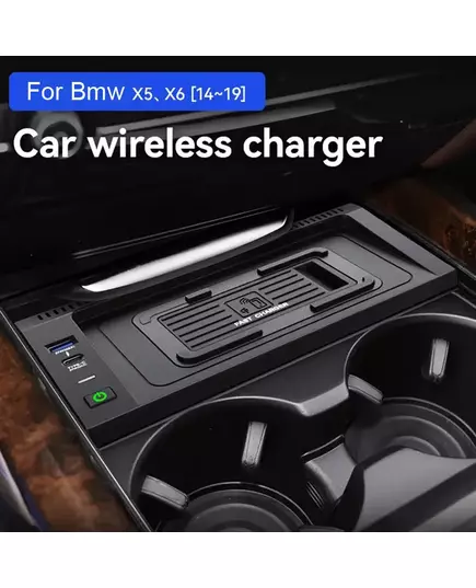 For BMW X5 F15 X6 F16 2014 2015 2016 2017 2018 15W Car wireless charger fast