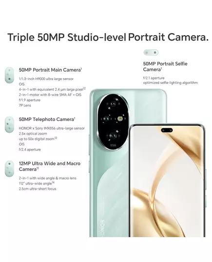 2024 Global Version HONOR 200 Pro Snapdragon 8s Gen 3 5G Smartphone 6 78 120Hz AMOLED