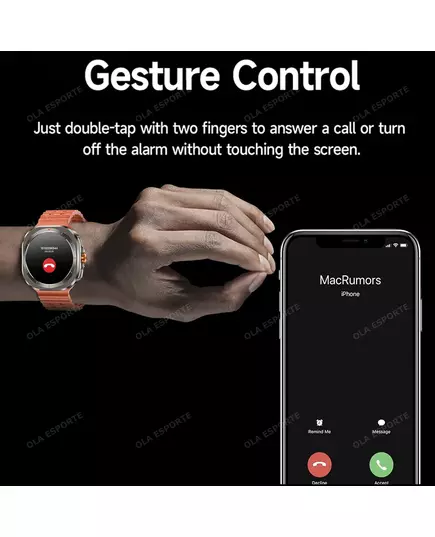 For Galaxy Watch Ultra New Compass Smart Watch Men Always Display Heart Rate Gesture Control Bluetoot