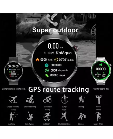 For Huawei Watch 4 Pro Smart Watch Men 360 360 HD Screen BT Call NFC IP68