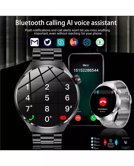 For Huawei Watch 4 Pro Smart Watch Men 360 360 HD Screen BT Call NFC IP68