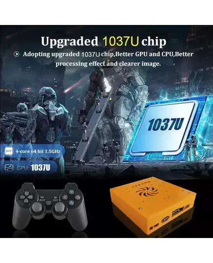 LZAKMR M8 Plug and Play Retro 1037U Game Console 500G HDD 70000 Games For Wii PS2