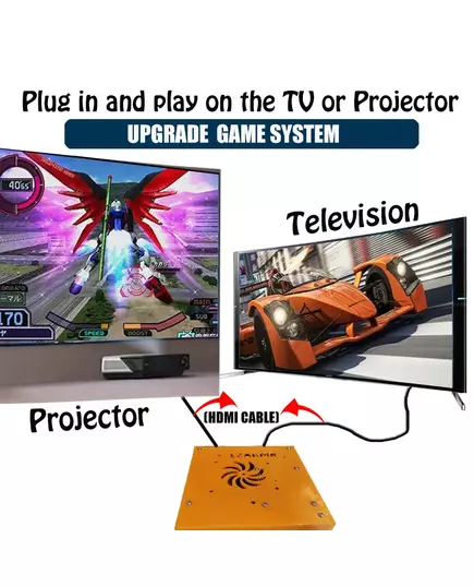 LZAKMR M8 Plug and Play Retro 1037U Game Console 500G HDD 70000 Games For Wii PS2
