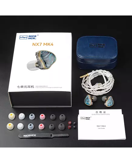 NiceHCK NX7MK4 MK4 Stabilized Wood HIFI Earbud 7 Driver Units Hybrid Audiophile Earphone With Replaceable Tuning