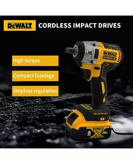 Dewalt DCF880 Brushless Impact Driver Rechargeable 20V Lithium Battery High Torque Electric Wrench Compact Strong Power