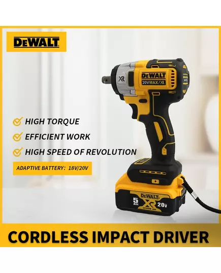 Dewalt DCF880 Brushless Impact Driver Rechargeable 20V Lithium Battery High Torque Electric Wrench Compact Strong Power