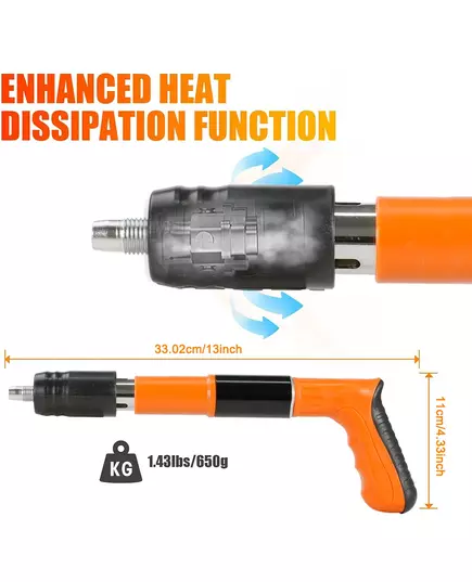 Handheld Nail Gun Powerful Concrete Manual Rivet Silence Gun Ceiling Wall Anchor Wire Slotting Device Roofing