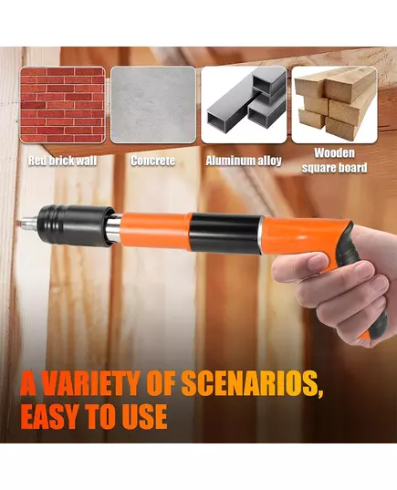 Handheld Nail Gun Powerful Concrete Manual Rivet Silence Gun Ceiling Wall Anchor Wire Slotting Device Roofing