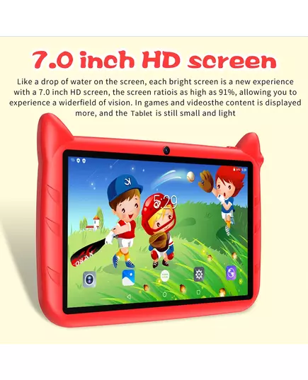 BDF 7 Inch Kid Tablet Android 13 4GB RAM 64GB ROM 1TB Expand 5G WiFi 4000MAH