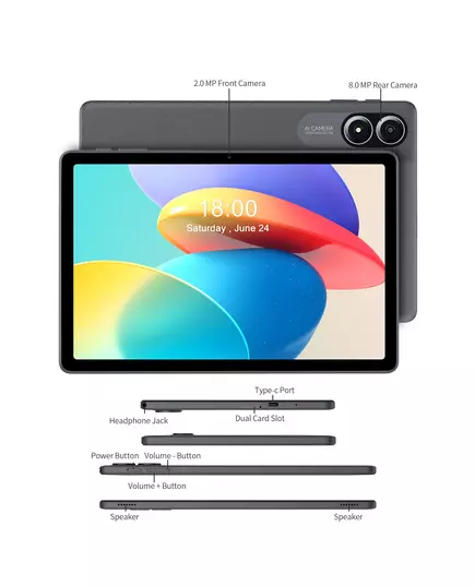 PRITOM Android 14 Tablet 11 Inch 8GB 4 4 Expand RAM 128GB ROM Octa Core With