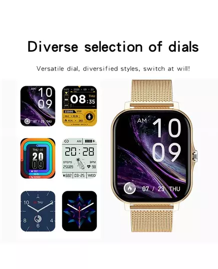 2024 Smart Watch Men Android Phone 1 69 Color Screen Bluetooth Call Blood Oxygen Pressure Monitoring