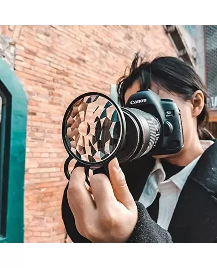 77mm Handheld Kaleidoscope Glass Prism dichroic Camera Filter Variable Number of Subjects SLR Photography lenses Accessories