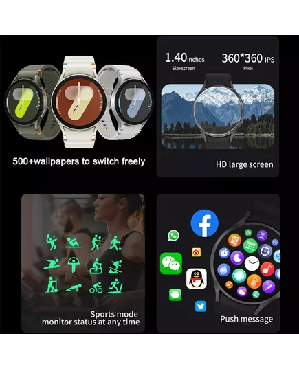 For Samsung Galaxy Watch 7 Classic Smart Watch Men and women Custom Dial HD AMOLED Voice