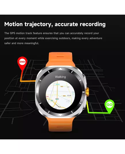 For Samsung Galaxy Watch 7 Ultra New GPS Track Smart Watch Men Amoled Always Display Blood