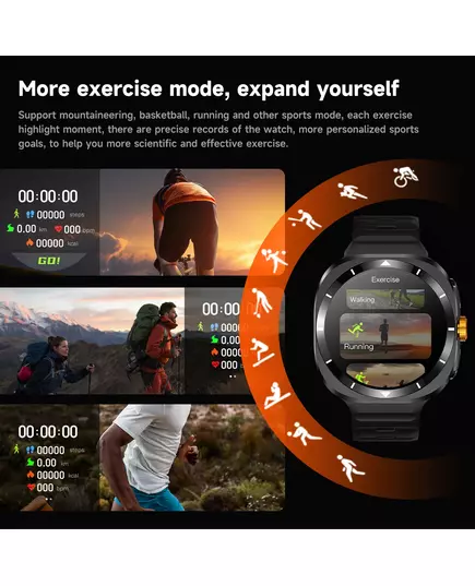 For Samsung Watch Galaxy 7 Ultra GPS NFC Compass Smart Watch Man AMOLED 466 466 Galaxy