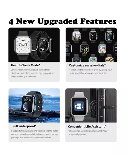New Watch 9 Smart Watch Men Body Temperature BT Call Always on Display NFC GPS Sport