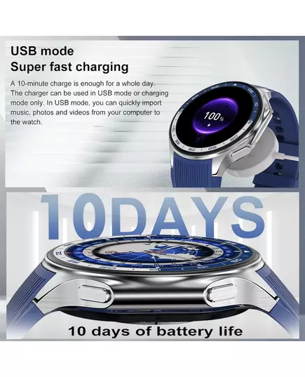 OPPO Watch X AMOLED 4GB Smartwatch Waterproof Men Smart Watch Bluetooth Call Connect Headphones TWS Music