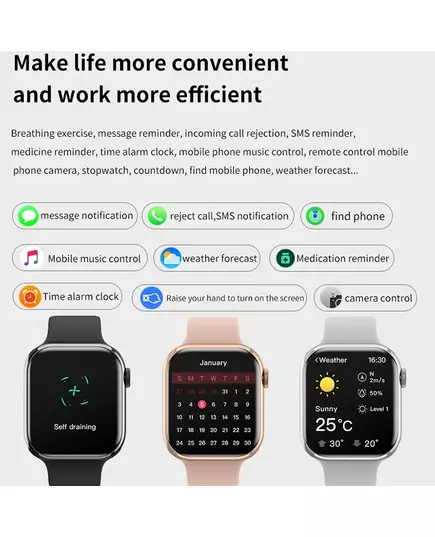 Watch 10 Smart Watch Men Body Temperature BT Call NFC Always on Display GPS Sport Watch