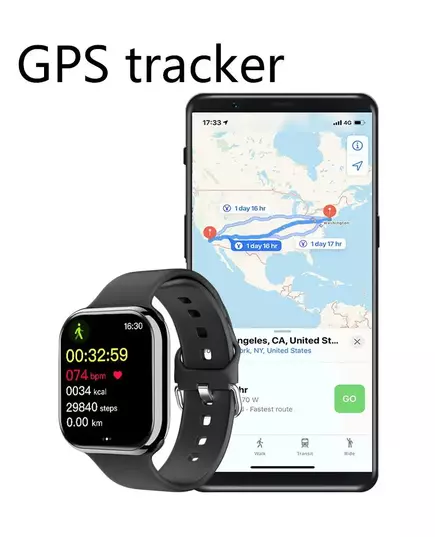 New GPS Smart Watch Men For Apple Watch 9 Series Always On Display Body Temperature BT