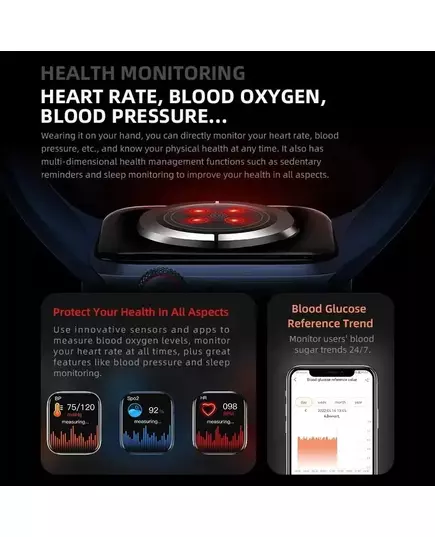 New GPS Smart Watch Men For Apple Watch 9 Series Always On Display Body Temperature BT