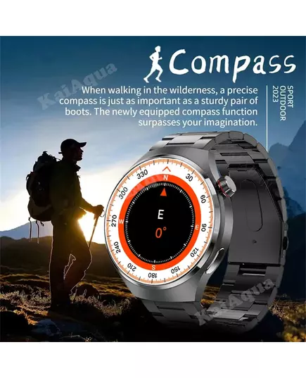 New GT4 Pro GPS NFC Smart Watch Men 360 360 AMOLED Screen Heart rate Bluetooth Call