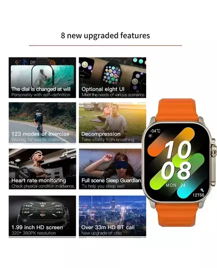 New Smart Watch 9 Ultra Gen 2 Watch Ultra IWO Watch Ultra NFC Smartwatch Series 9