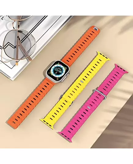 Ocean Silicone Strap For Apple Watch Band Ultra 2 49mm 9 8 7 45mm 41mm Comfortable