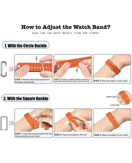 Ocean Silicone Strap For Apple Watch Band Ultra 2 49mm 9 8 7 45mm 41mm Comfortable