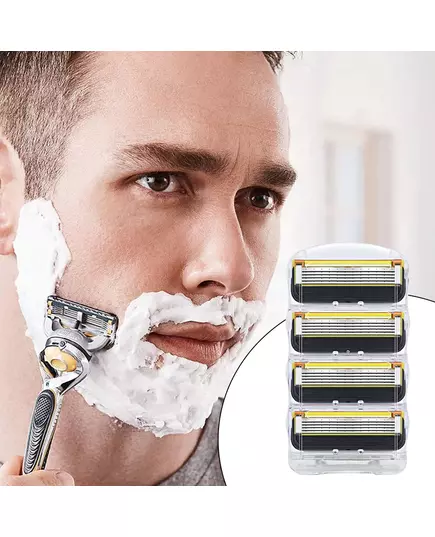4 12Pcs Razor Blades Replacement Razor Blades Refill Blade Shaver Cassette for Gillette Fusion Proglide Blades