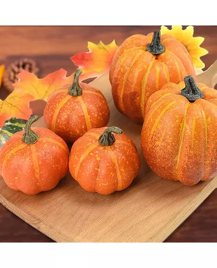 7pcs Simulation Pumpkin Model Fake Vegetable Halloween DIY Craft Home Table Display Birthday Party Wedding Fall