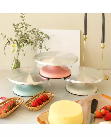 Cake Turntable Cake Decorating Table Household Baking Tools DIY Decorating Turntable 10 Inch 12 Inch Aluminum