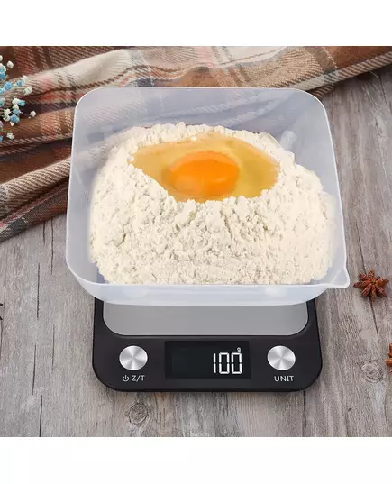 Kitchen Scale 15Kg 1g Weighing Food Coffee Balance Smart Electronic Digital Scales Stainless Steel Design for