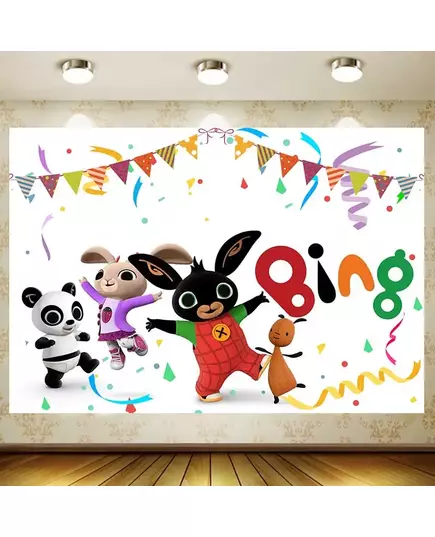 Bing Bunny Birthday Party Balloon Tableware Background Cloth Party Supplies Cute Style Cute Boys and Girls