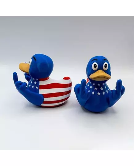 Middle Finger Duck Rubber Ducks Finger Trump Bidem With Us Flag Pattern Small Yellow Duck For