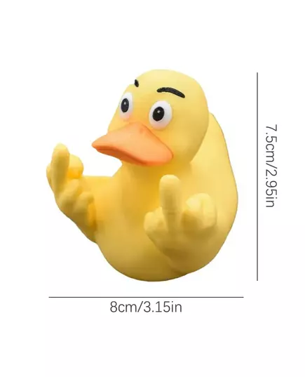 Middle Finger Duck Rubber Ducks Finger Trump Bidem With Us Flag Pattern Small Yellow Duck For