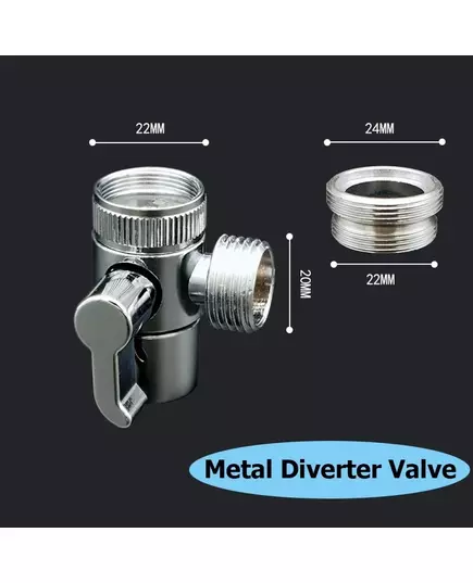 New Handheld Faucet Diverter Valve Shower Head For Home Bathroom Kitchen Faucet Adapter Set Adjustable Diverter