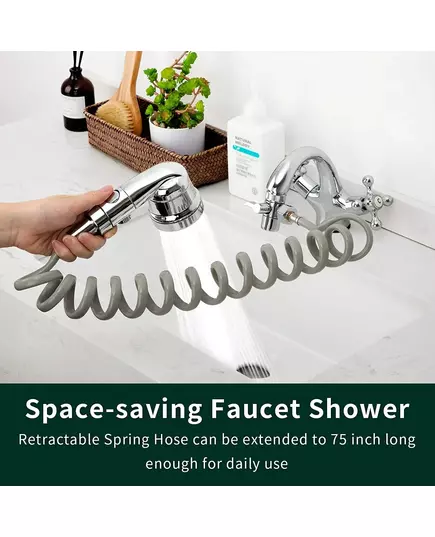 New Handheld Faucet Diverter Valve Shower Head For Home Bathroom Kitchen Faucet Adapter Set Adjustable Diverter