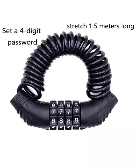 1 PC Universal Motorcycle Electric Cars Security Helmet Password Wire Lock Portable Anti theft Mtb Road