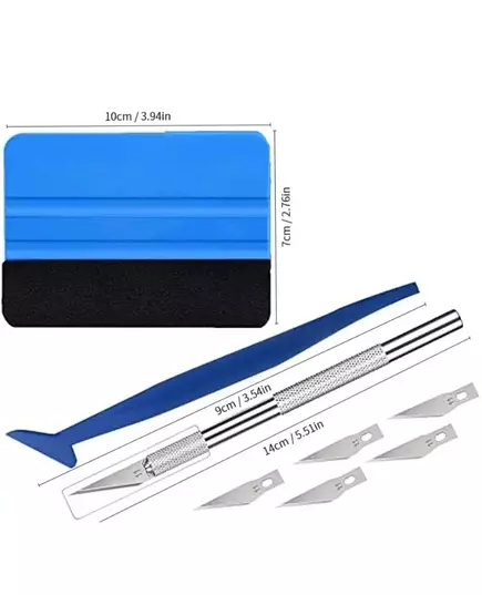 10pcs set Car Wrapping Tools Kit Vinyl Scraper Cutter Film Squeegee Vinyl Spatulas Plastic Wrap Tools