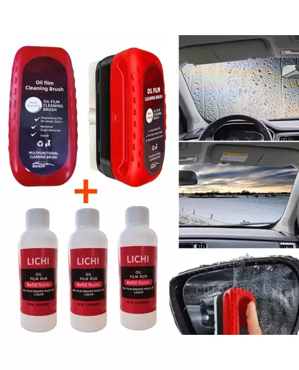 120ml Automotive Car Oil Film Cleaning Brush Car Glass Oil Film Cleaner Hydrophobic Windshield Oil Film