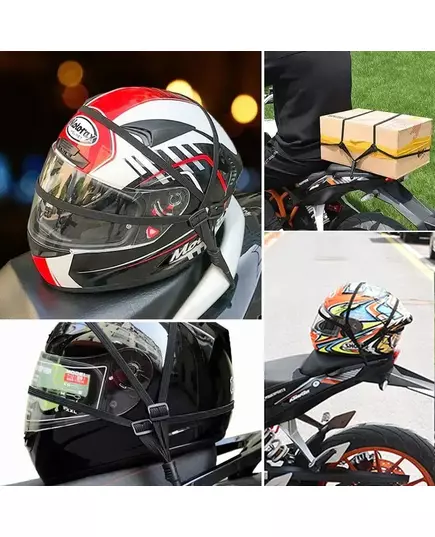 2Pcs 60CM Motorcycle Helmet Straps Luggage Retractable Elastic Rope Fixed Strap Moto Helmet Luggage Net Motorcycle