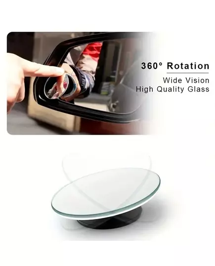Adjustable Small Round Car Reverse Auxiliary Rearview Convex Mirror Car Blind Spot Rear View Mirror Wide