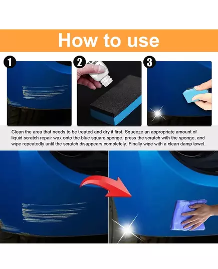 Car Scratch Remover Car Polishing Paste With Sponge Car Body Paint Care Remove Scratch Repair Broken